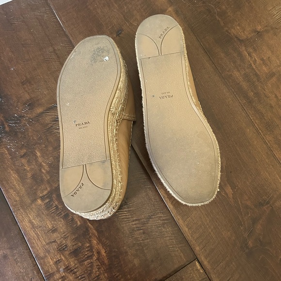 Prada Tan Leather Espadrilles - Picture 7 of 11